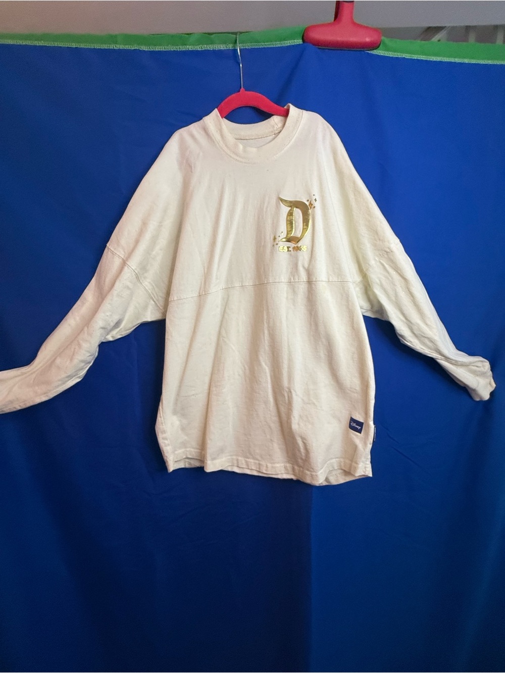 Disney Spirit Jersey Adult XL Gold Pixie Dust Castle Walt Disney World Glitter